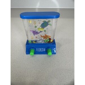Florida Sea Life Handheld Water Game Doodad 154252 Blue Retro Fidget Toy